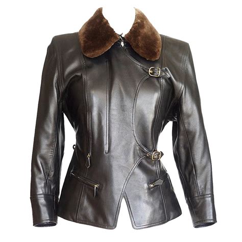 Hermes Vintage Leather Jacket for sale 